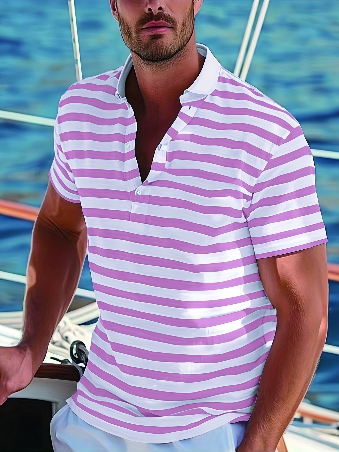 Giulio | Polo estiva a righe