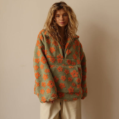Amalia | Boho Sherpa pulóver