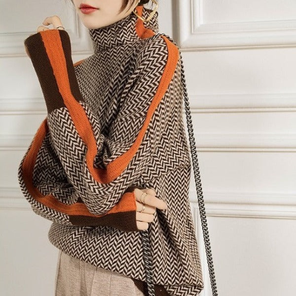 Malou | Magas nyakú pulóver