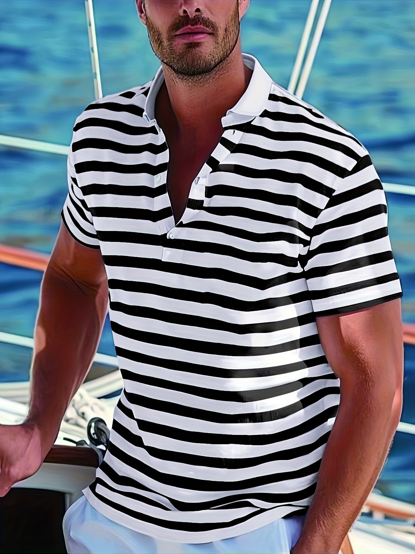 Giulio | Polo estiva a righe