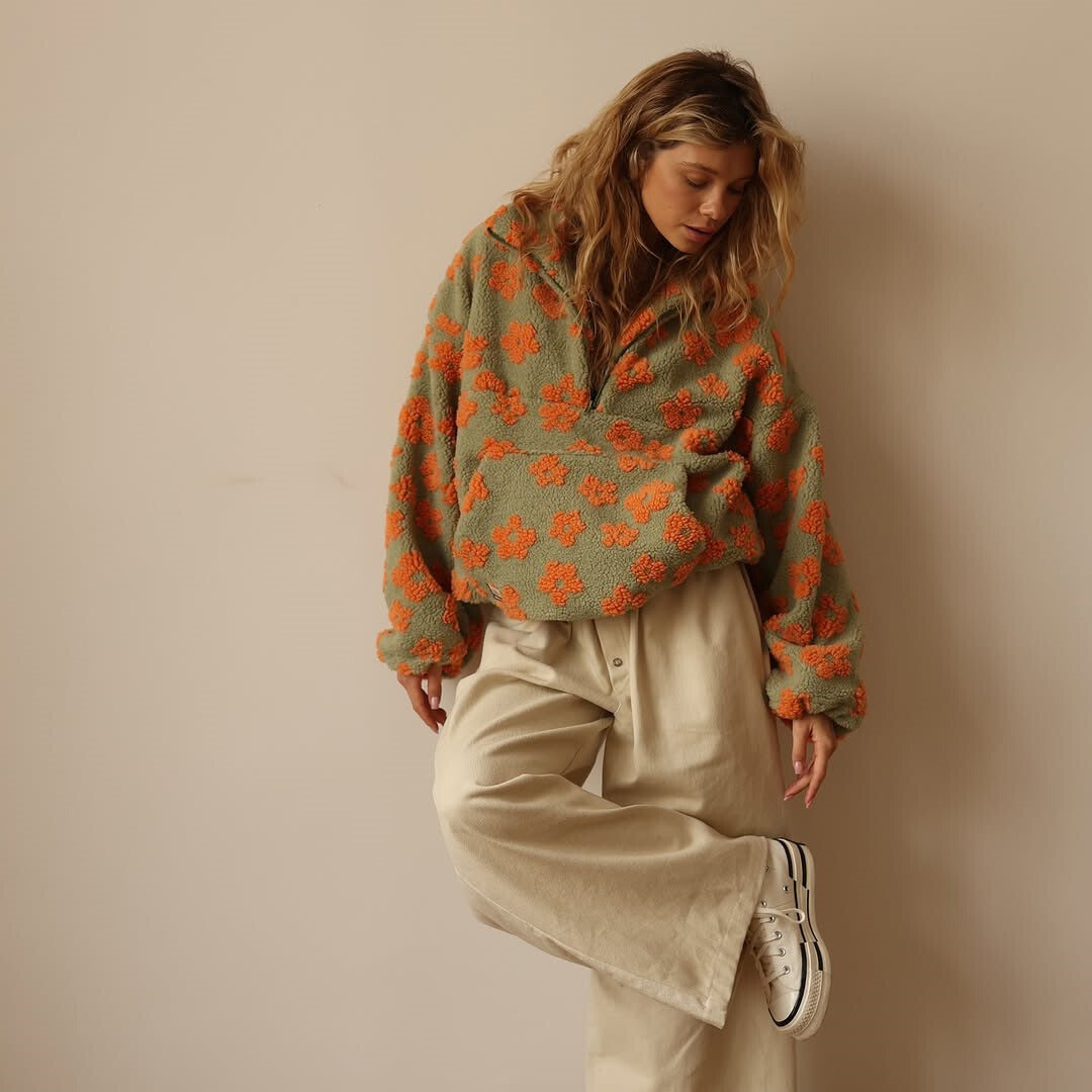 Amalia | Boho Sherpa pulóver